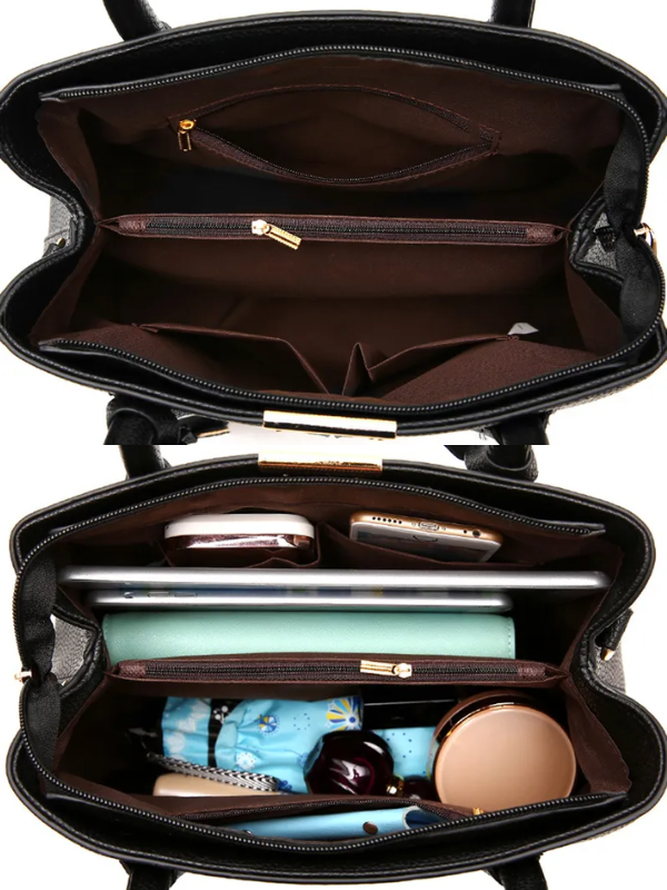 Elnora Crossbody Tote Çanta – Ayarlanabilir Omuz Askılı, Şık ve Geniş Çanta