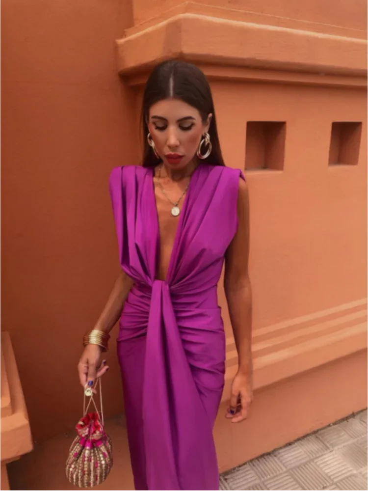 Isabella Kadın Uzun Elbise – Açık Sırtlı Şık Elbise, Düğün, Akşam ve Stil Sahibi Yaz için